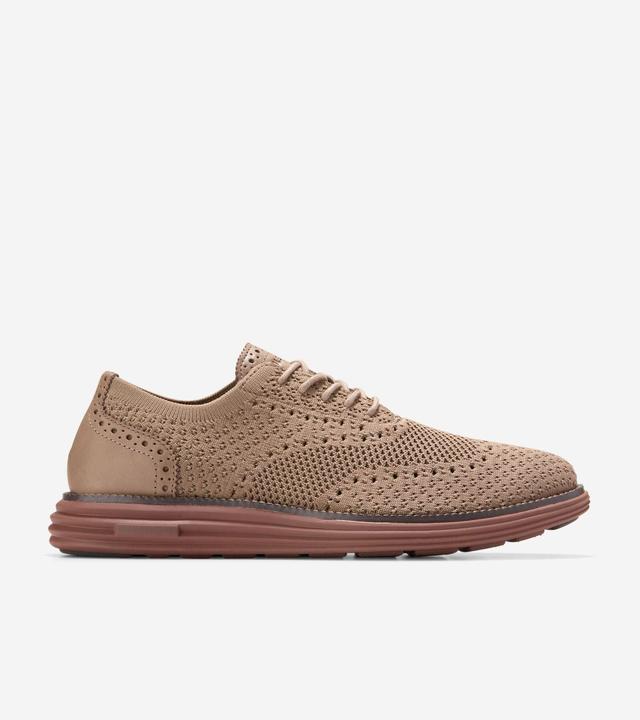 Cole Haan Mens riginal Grand Remastered Stitchlite Oxford Shoes - Beige Size 10 Product Image