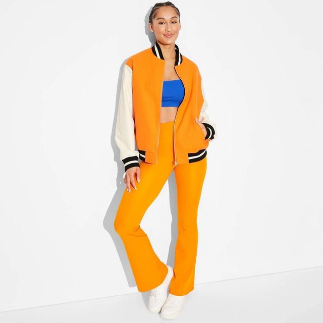 Womens Game Day Varsity Jacket - Wild Fable Orange XS Product Image