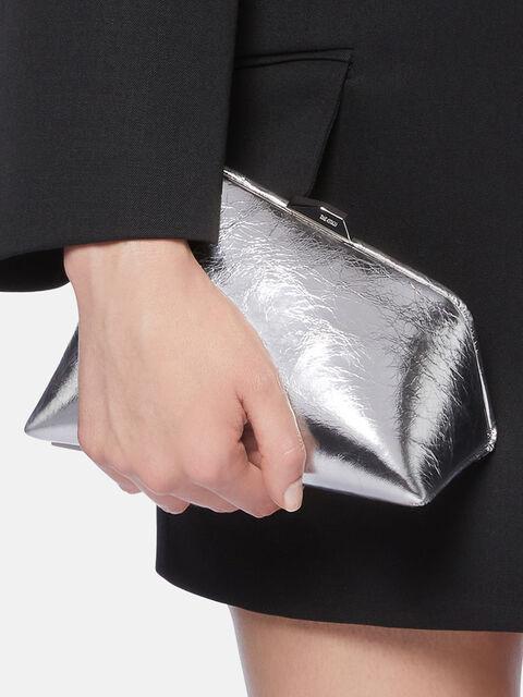 ''Midnight'' silver mini clutch Product Image