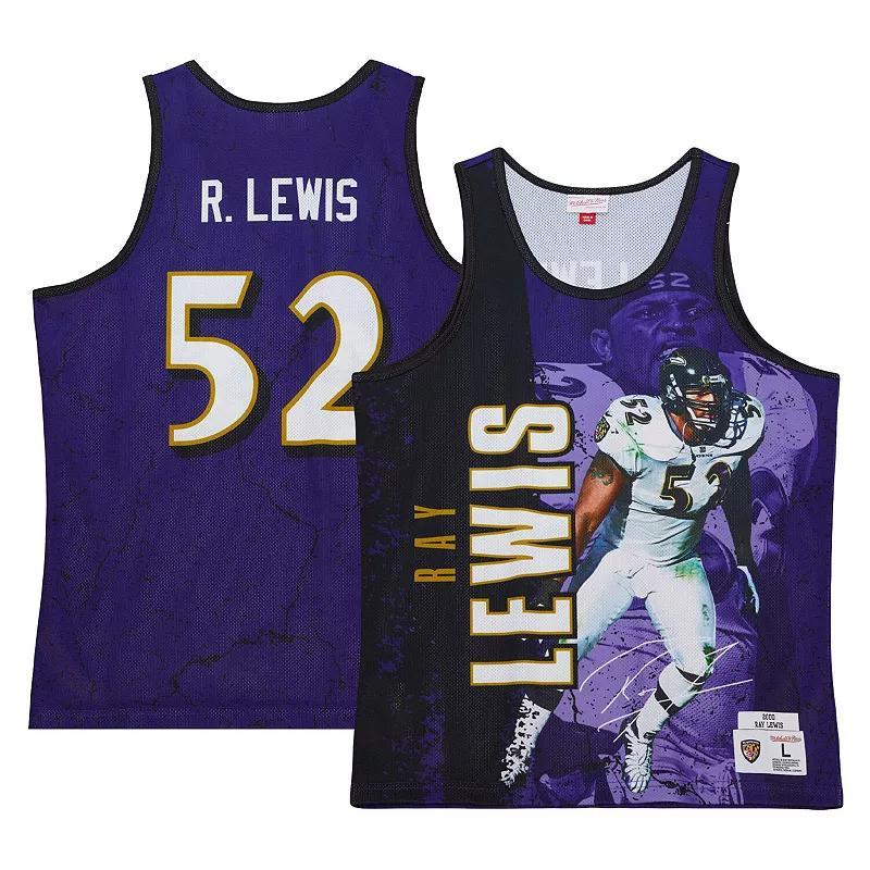 Mens Mitchell & Ness Ray Lewis Baltimore Ravens 2000 Player Burst Tank Top Product Image