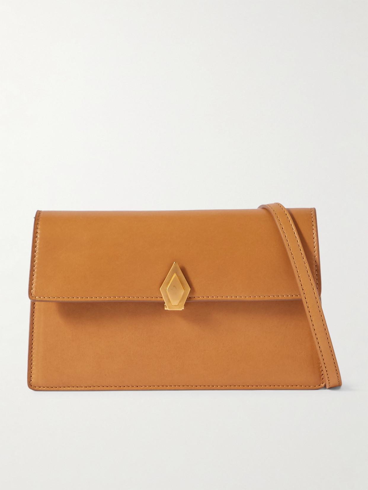 Parallel 22 Small Leather Shoulder Bag In Orange Product Image