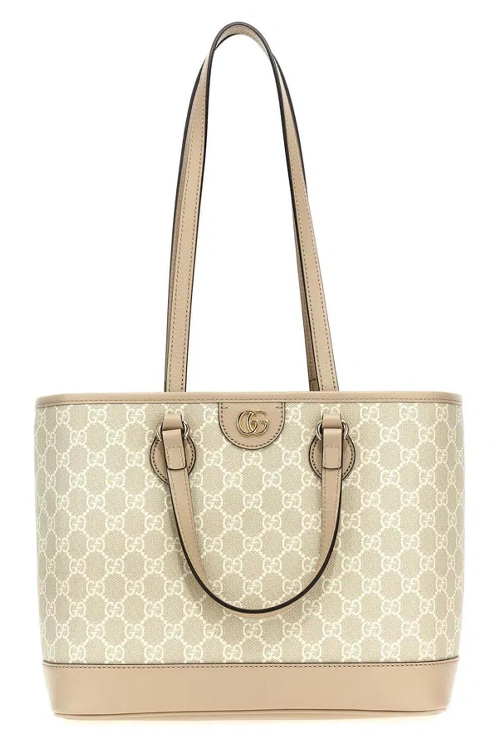 GUCCI Ophidia Small Shopping Bag In Cream Product Image