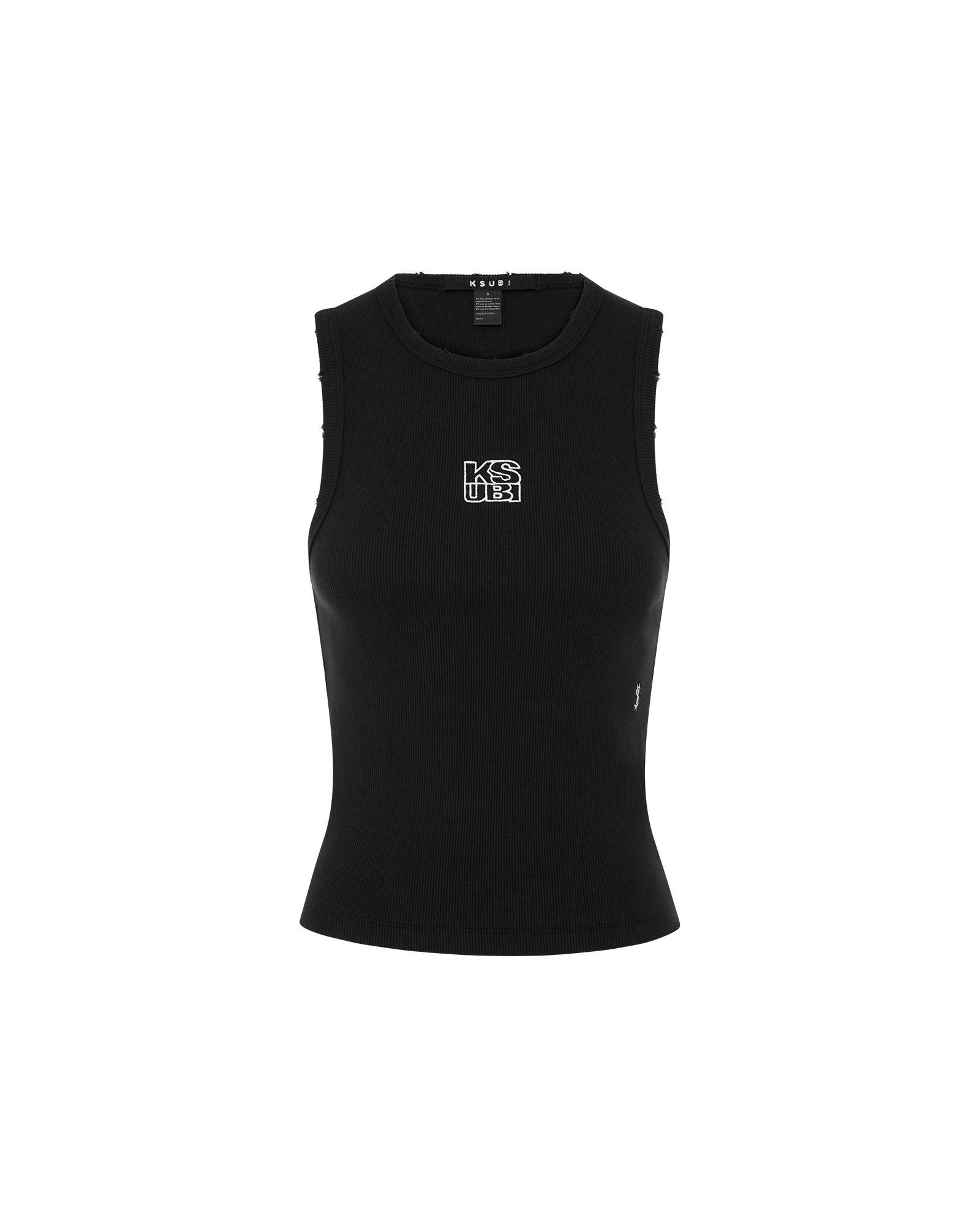 STACKED SYNDICATE TANK XTRA BLACK Female Product Image