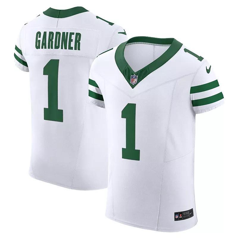 Mens Nike Ahmad Sauce Gardner New York Jets Alternate Vapor F.U.S.E. Elite Jersey Product Image