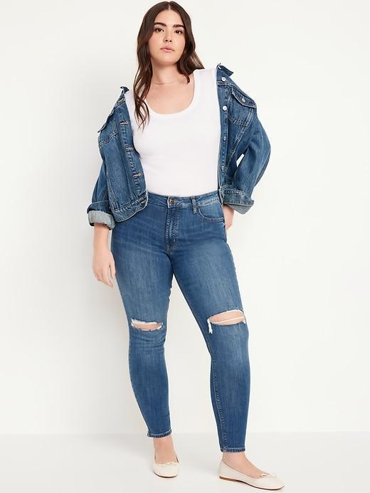 High-Waisted Rockstar Super-Skinny Jeans Product Image