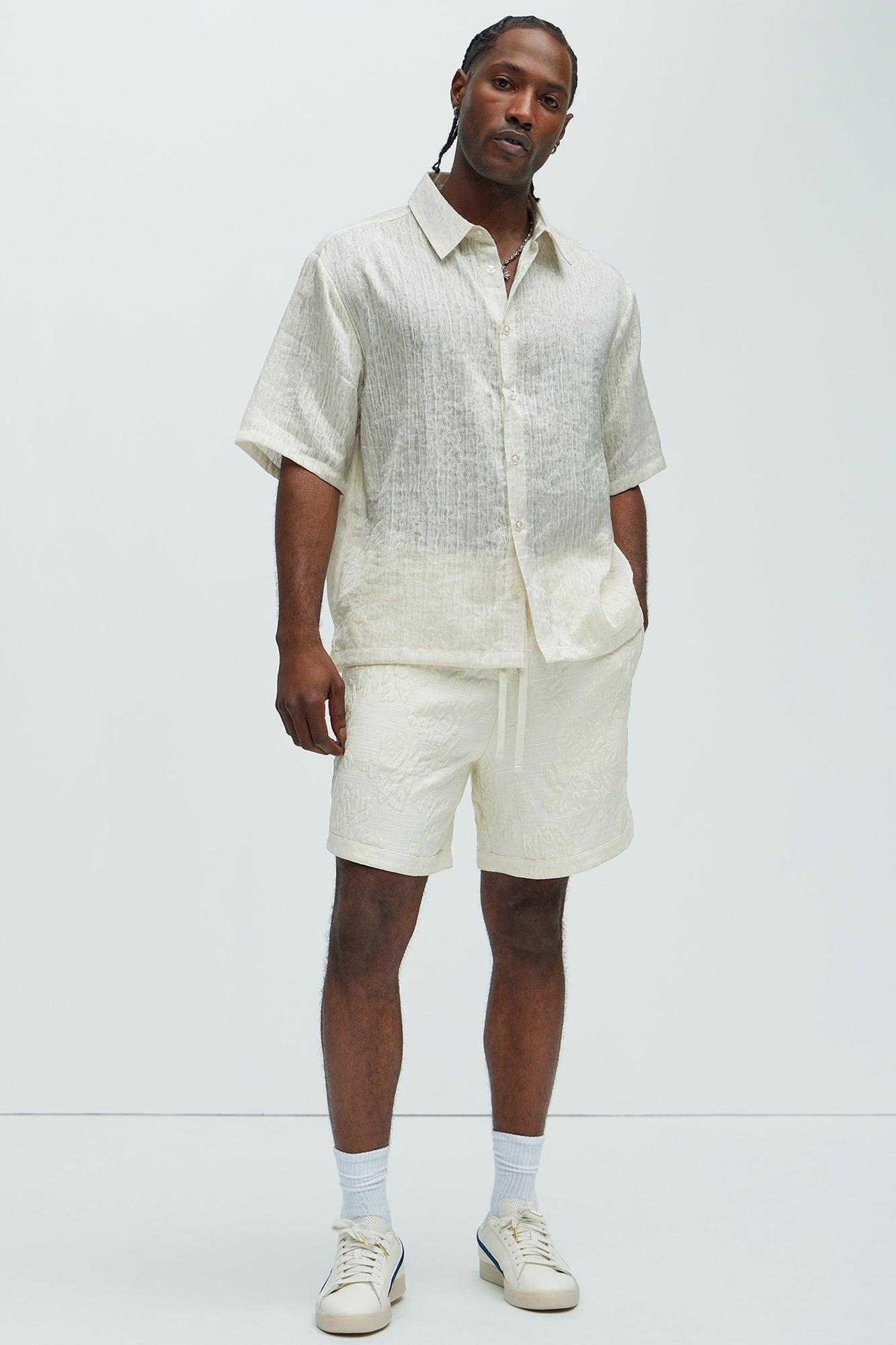 Prado Short Sleeve Shirt - Cream Product Image