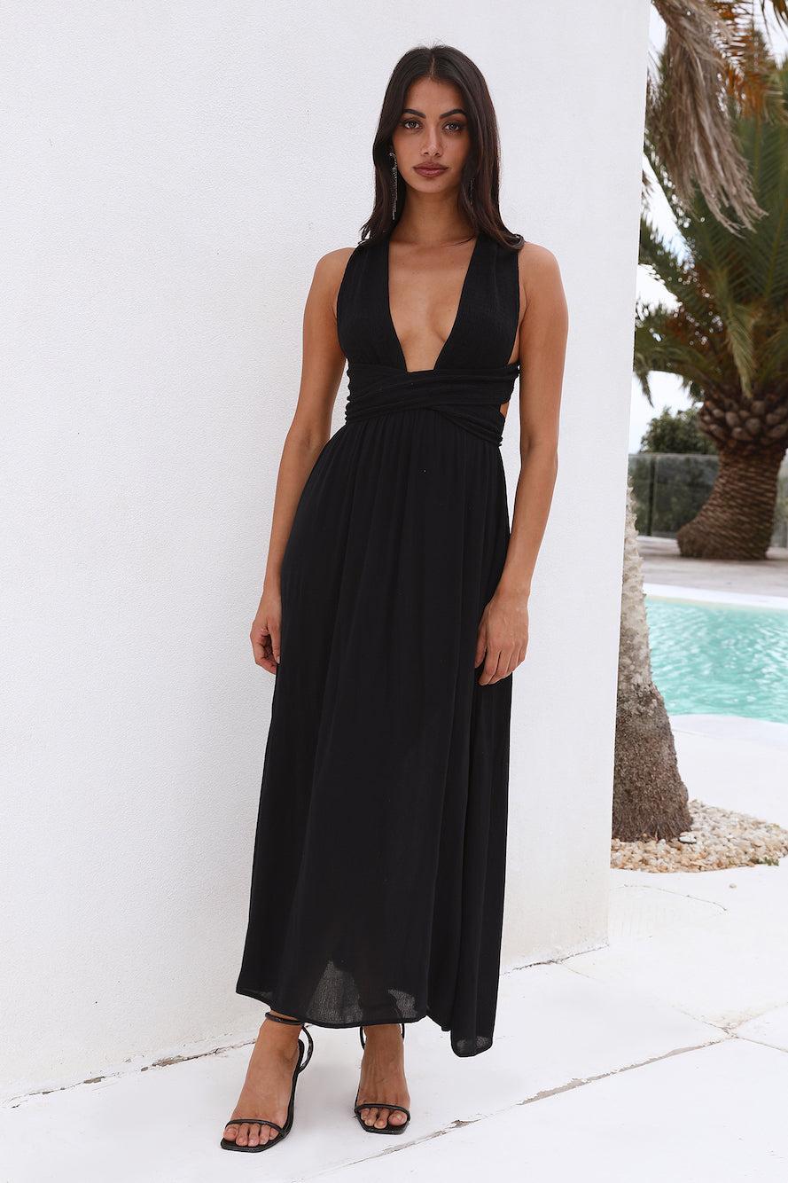 Free Me Maxi Dress Black Product Image