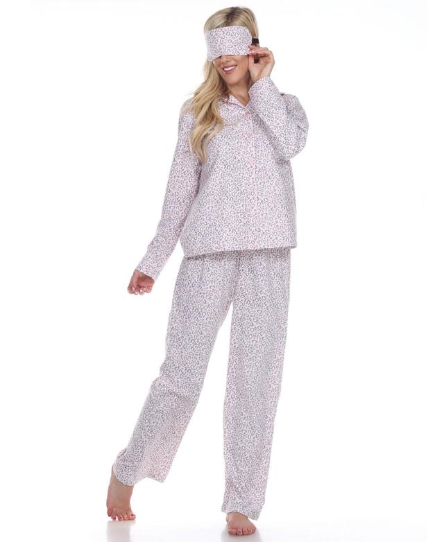 White Mark 3-Piece Cozy Pajama Set Product Image