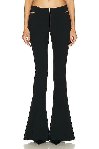 Jean Paul Gaultier X KNWLS Embroidered Flare Trouser Black. (also in 40). Product Image