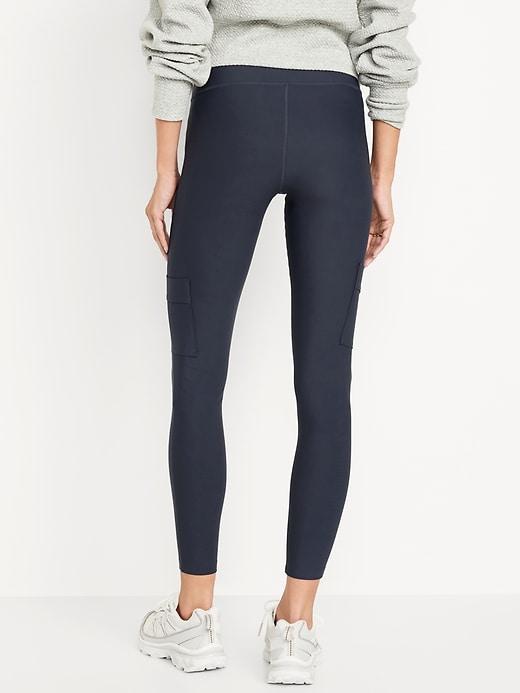 High-Waisted PowerSoft Cargo 7/8 Leggings Product Image