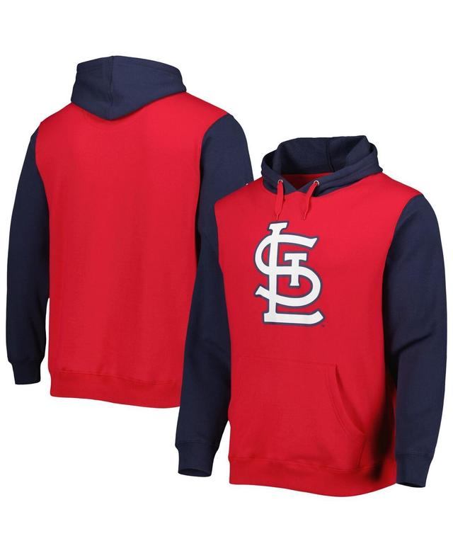 Mens Stitches Red St. Louis Cardinals Team Pullover Hoodie - Red Product Image