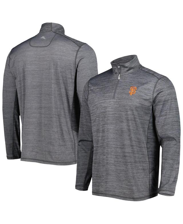 Mens Tommy Bahama Gray San Francisco Giants Delray IslandZone Half-Zip Top Product Image