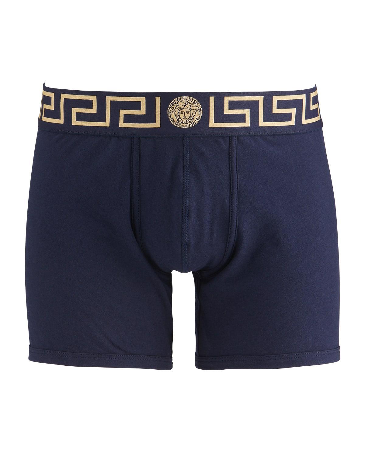 Versace Long Stretch Cotton Trunks Product Image