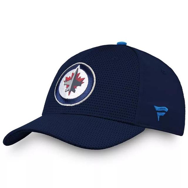 Mens Fanatics Branded Navy Winnipeg Jets Authentic Pro Rinkside Flex Hat Jts Blue Product Image