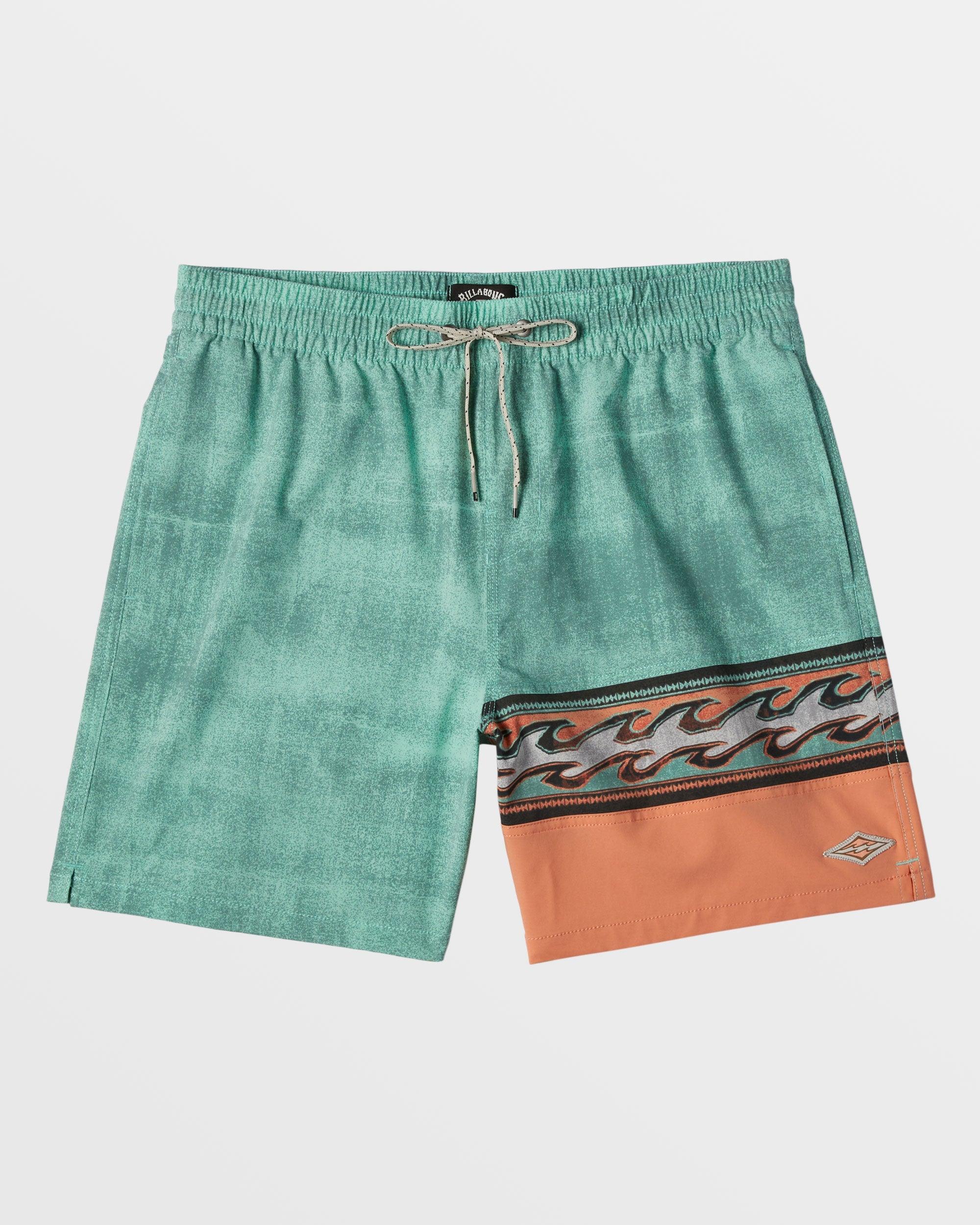 Burleigh Layback 17" Boardshorts - Dusty Teal Male Product Image