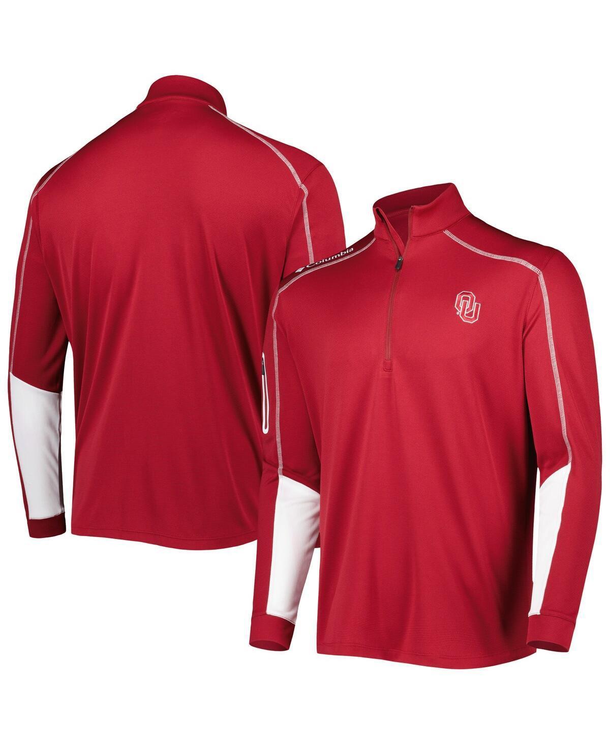 Mens Columbia Crimson Oklahoma Sooners Shotgun 2.0 Omni-Wick Quarter-Zip Jacket Product Image