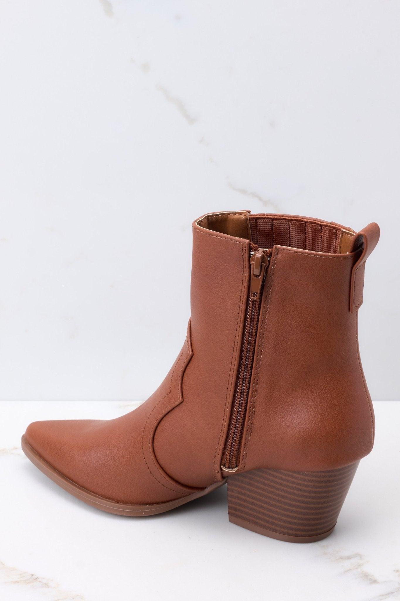 Living For It Western Brown Boots Product Image