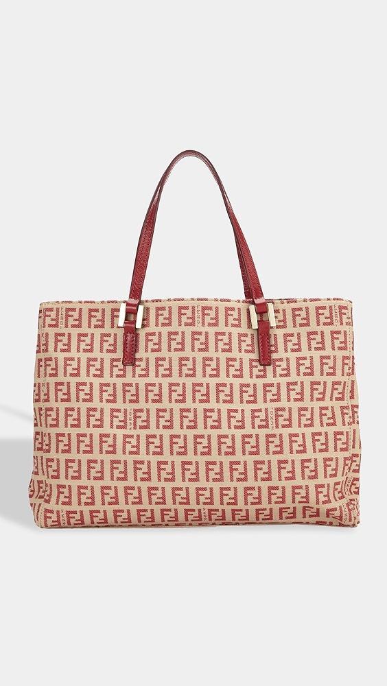 What Goes Around Comes Around Fendi Red Zucchino Tote Small | Shopbop Product Image