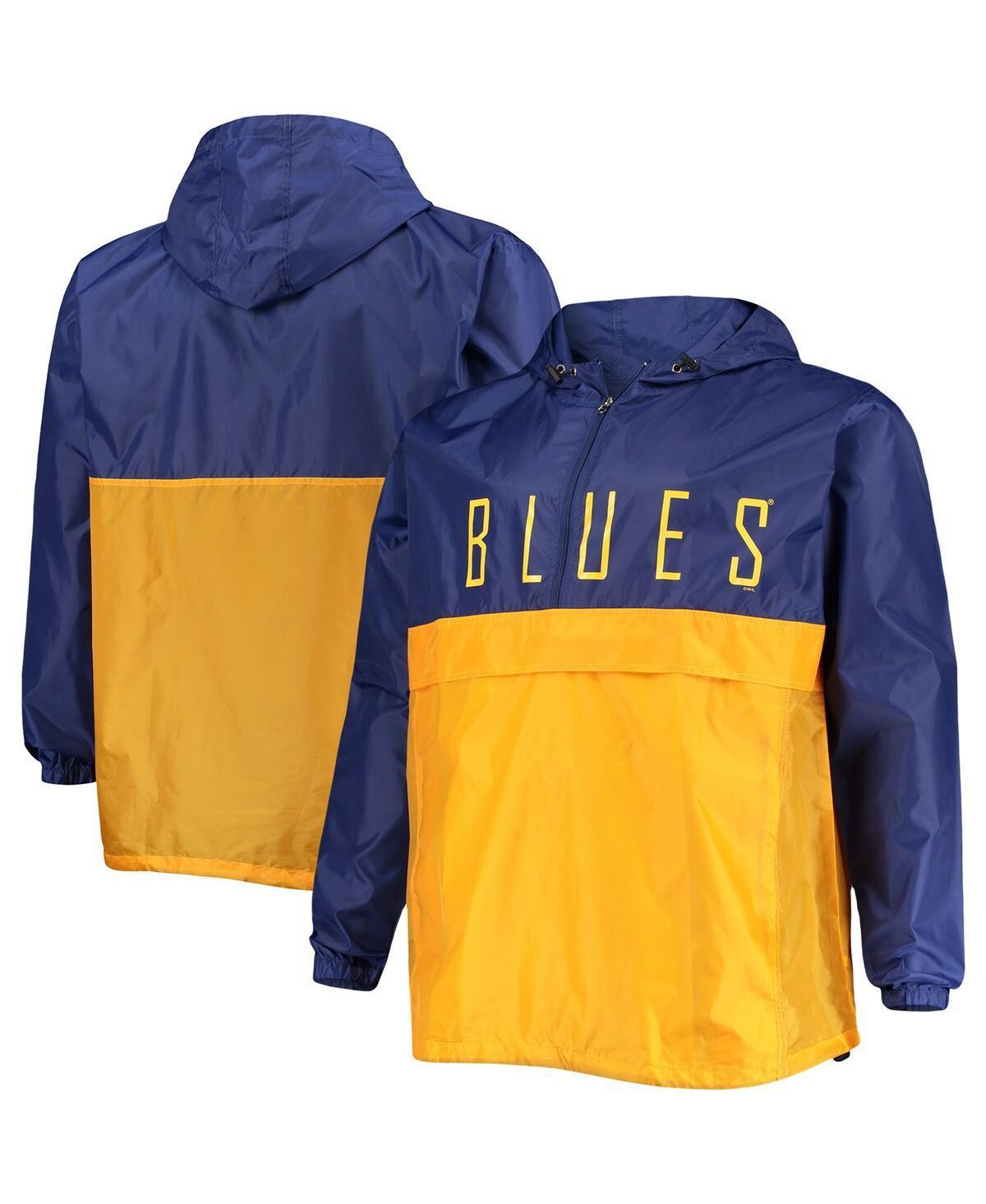 Mens St. Louis s Big & Tall Anorak Half-Zip Pullover Hoodie Product Image