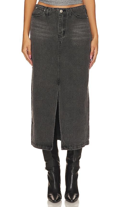 Denim Midi Skirt Product Image