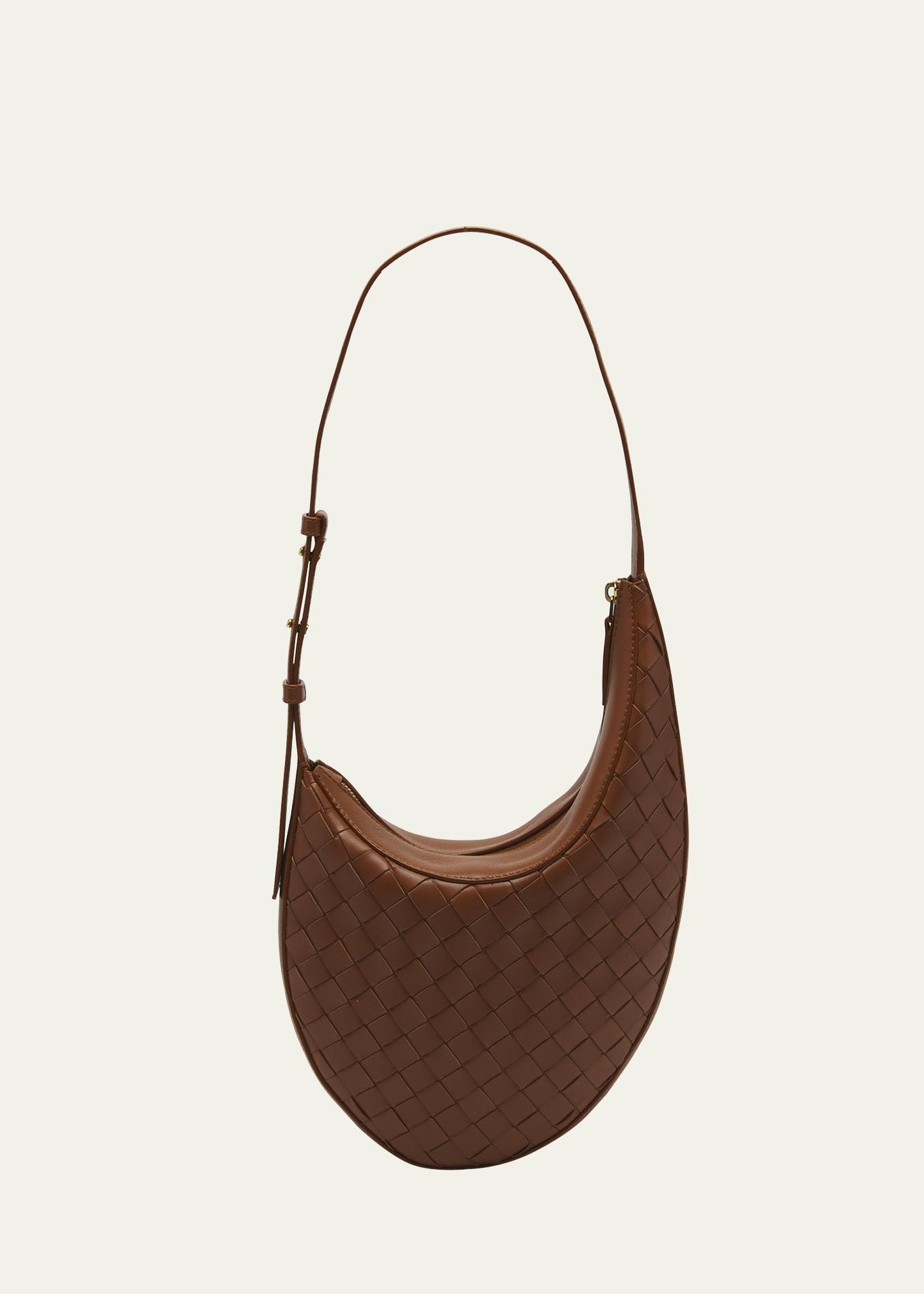 Bottega Veneta Small Intrecciato Leather Hobo Bag Product Image