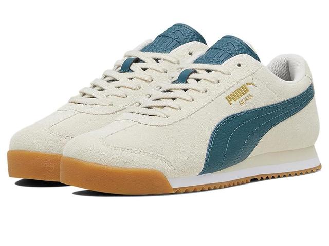 Mens PUMA Roma Athletic Shoe - Alpine Snow / Cold Green / Gum Product Image