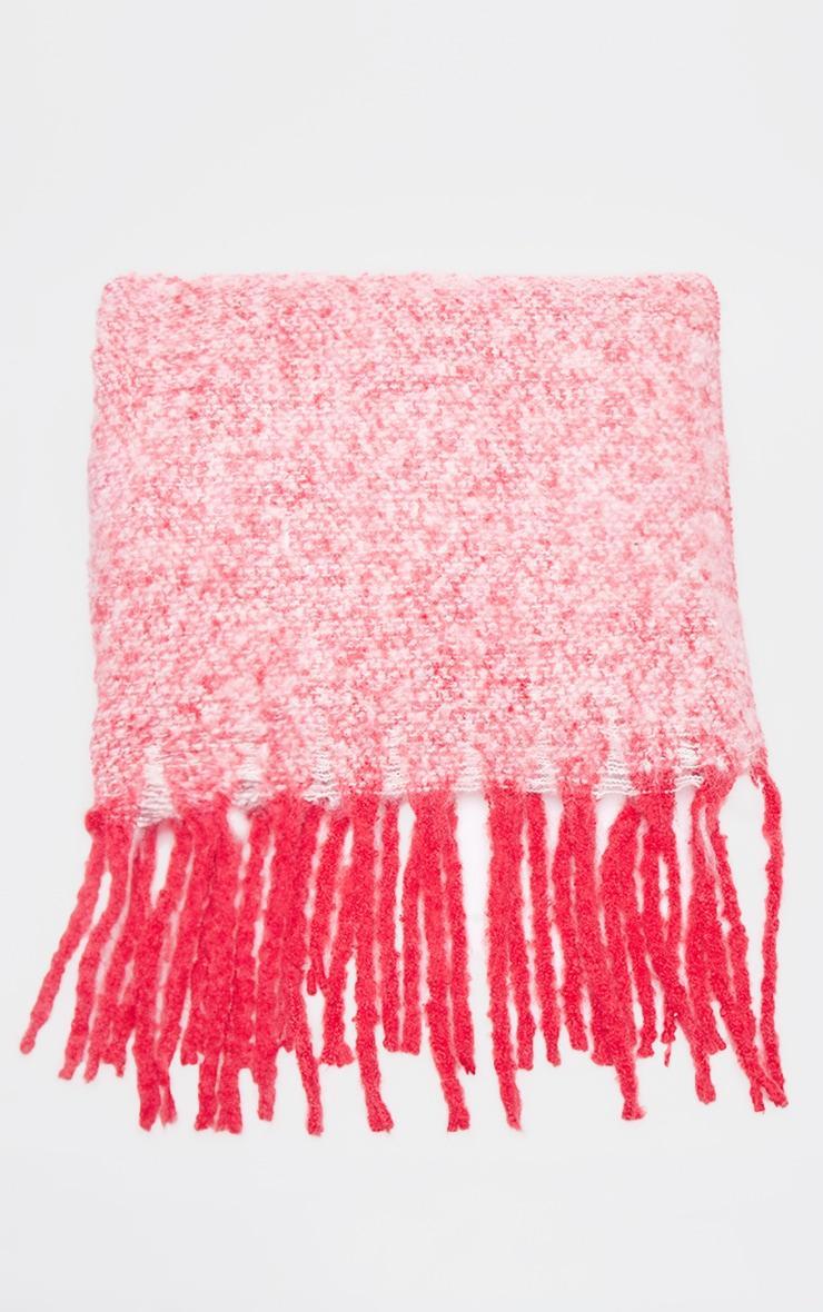 Red Marl Tassel Blanket Scarf Product Image