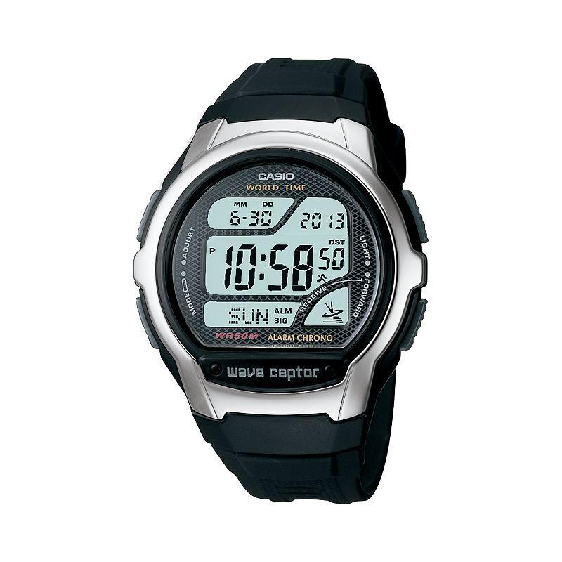 Casio Mens Wave Ceptor Atomic Digital Chronograph Watch - WV58A-1AV, Multicolor Product Image