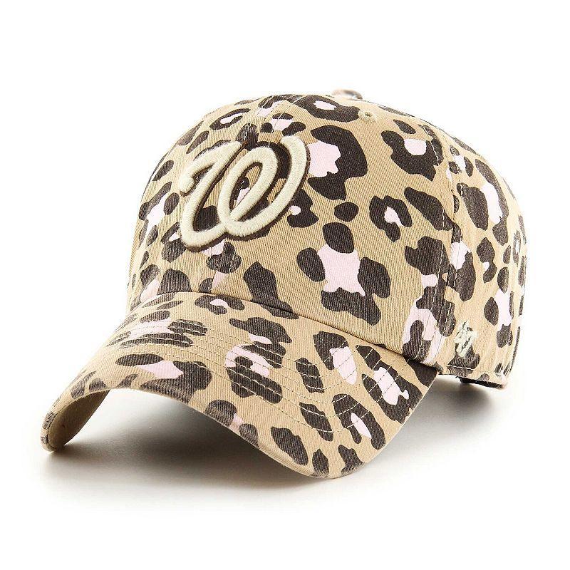 Womens 47 Khaki Washington Nationals Bagheera Clean Up Adjustable Hat Product Image