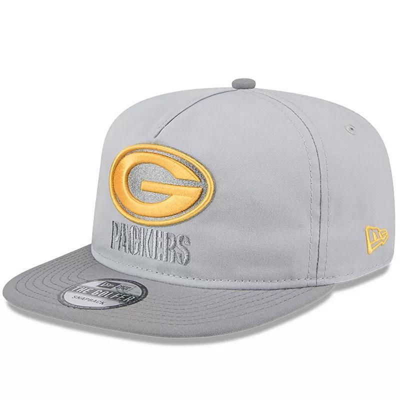 Mens New Era Gray Green Bay Packers 2024 NFL Training Camp Golfer Snapback Hat Product Image