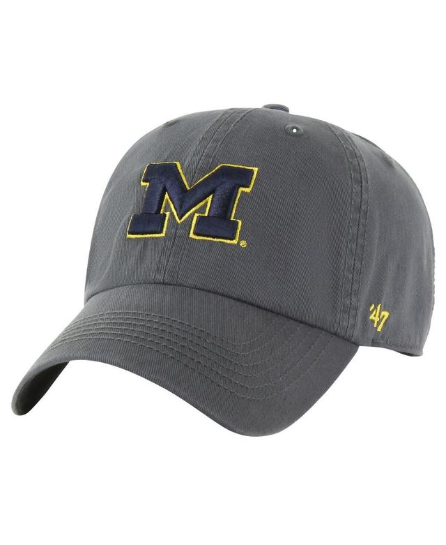 47 Brand Mens Charcoal Michigan Wolverines Classic Franchise LegacyFitted Hat - Charcoal Product Image