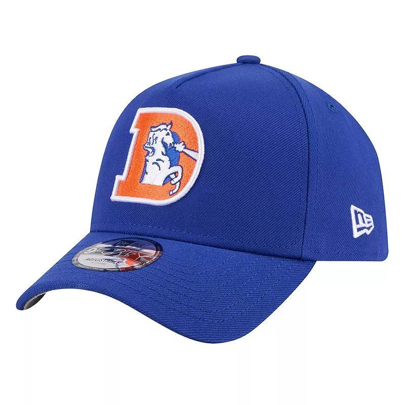 Mens New Era Royal Denver Broncos A-Frame 9FORTY Adjustable Hat Product Image