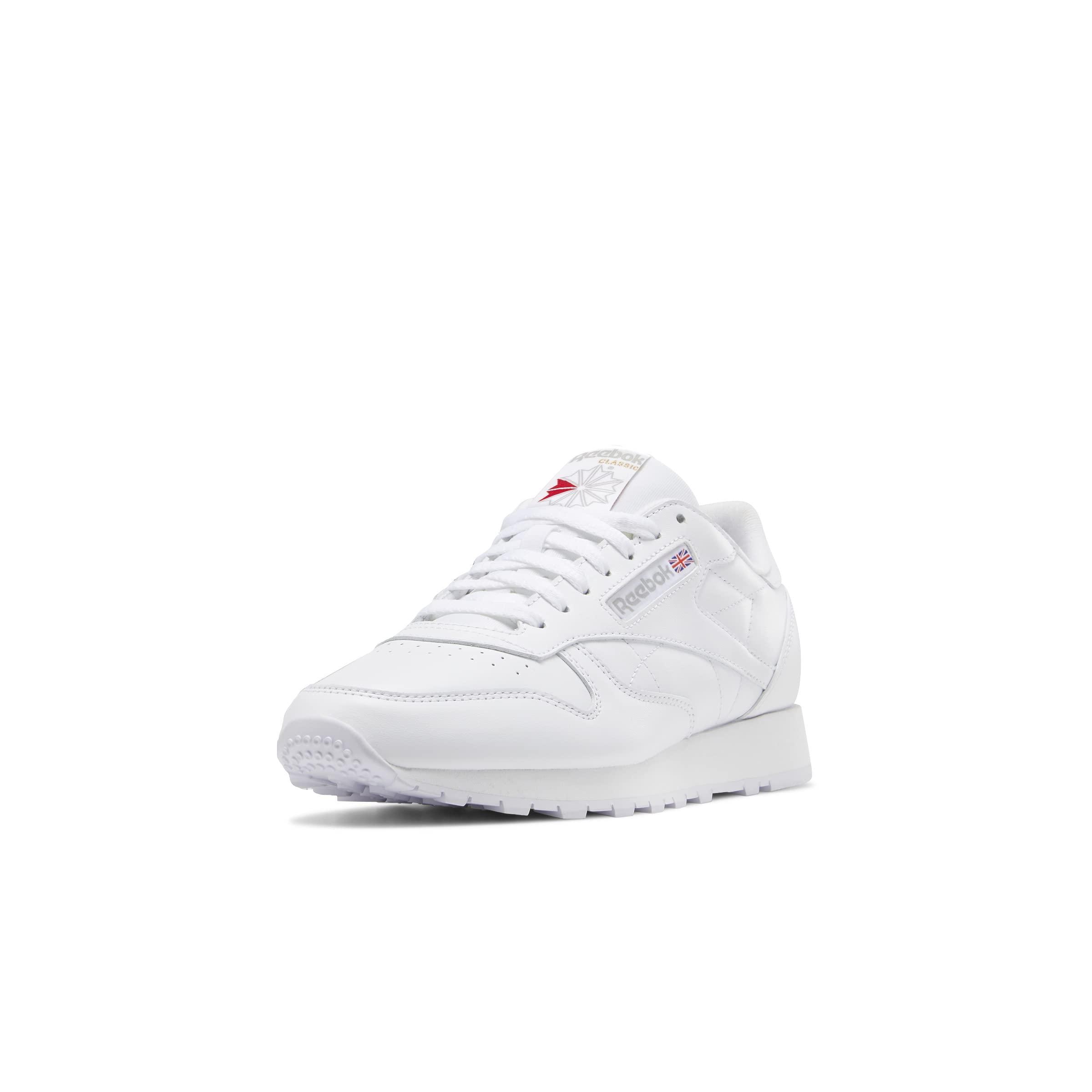 Reebok Unisex-Adult Classic Leather Sneaker 9.5 Women/8 Men Ftwr White/Ftwr White/Pure Grey 3 Product Image