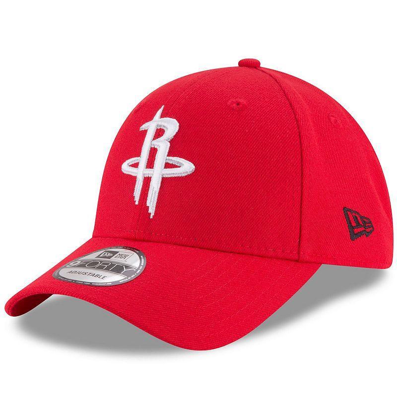 Mens New Era Red Houston Rockets Official Team Color 9FORTY Adjustable Hat Product Image