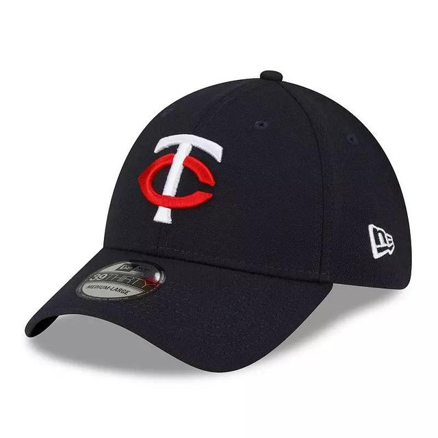 Mens New Era Minnesota Twins 2023 Team Classic Home 39THIRTY Flex Hat Blue Product Image