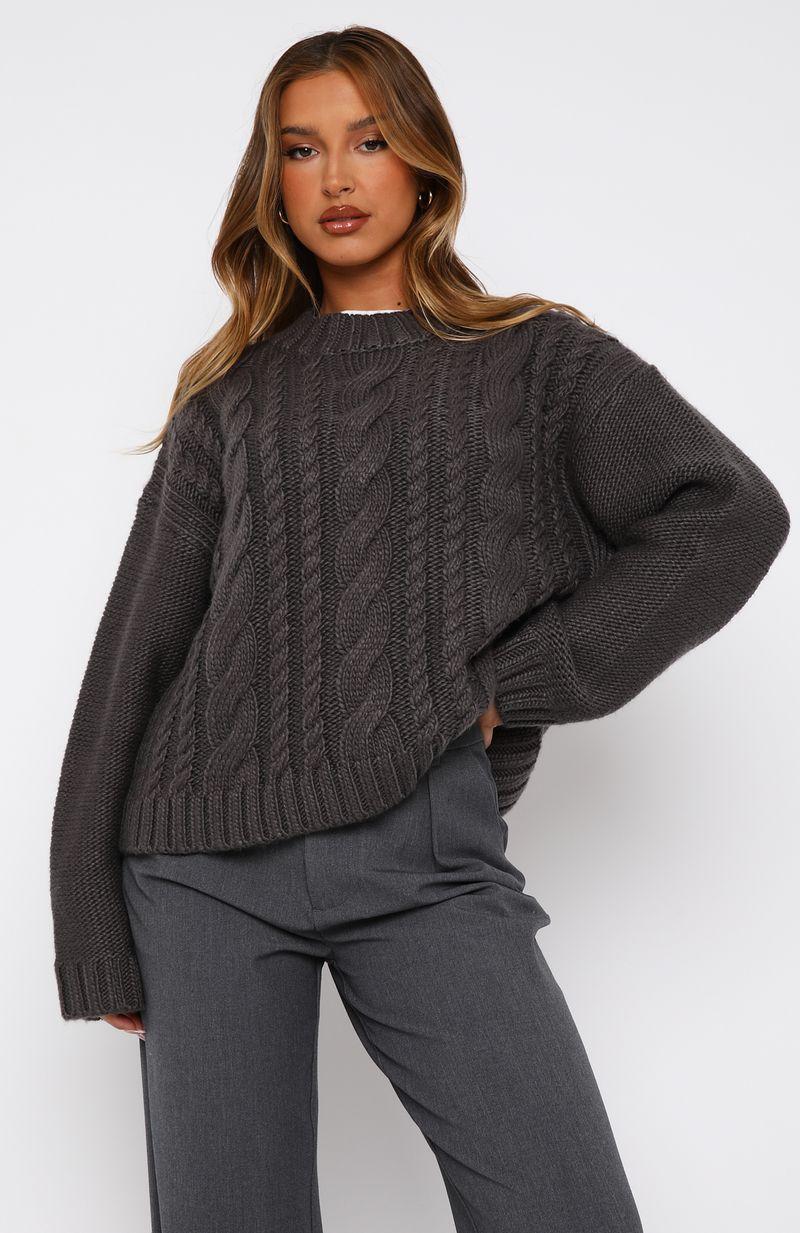 Glacier Knit Sweater Storm Product Image