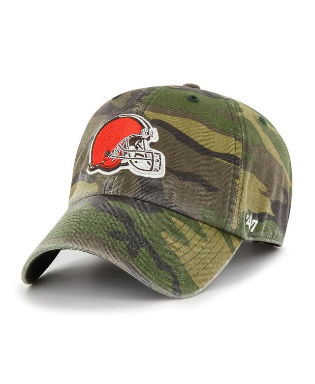 Mens 47 Camo Cleveland Browns Woodland Logo Clean Up Adjustable Hat Product Image