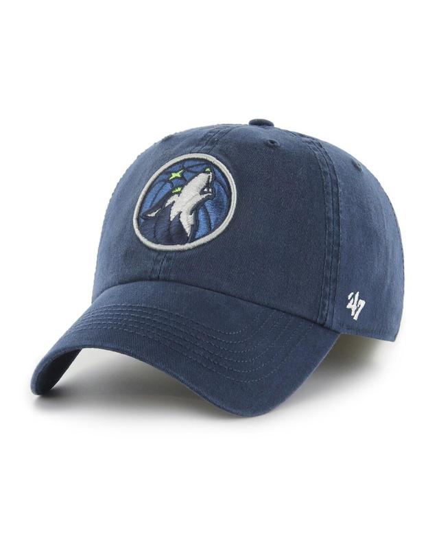 Mens 47 Brand Navy Minnesota Timberwolves Classic Franchise Fitted Hat Product Image