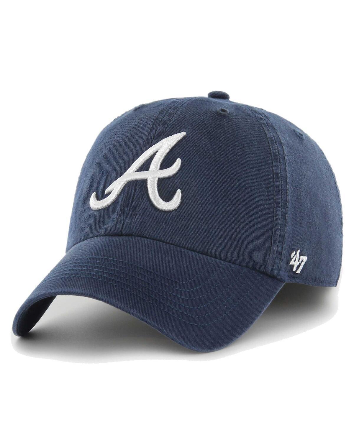 Mens 47 Atlanta Braves Franchise Logo Fitted Hat Blue Product Image