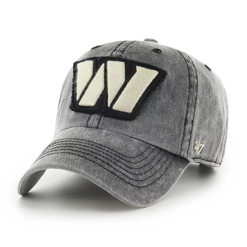 Mens 47 Black Washington Commanders Esker Clean Up Adjustable Hat Product Image