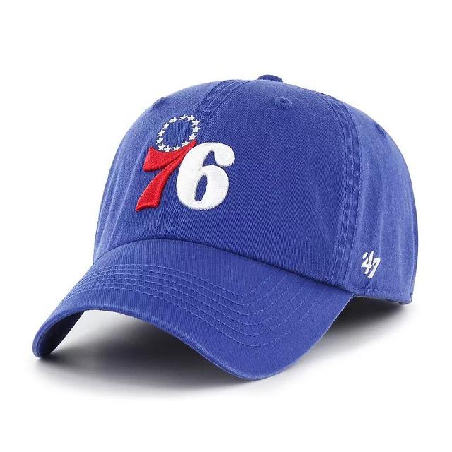 Mens 47 Royal Philadelphia 76ers Classic Franchise Fitted Hat Product Image