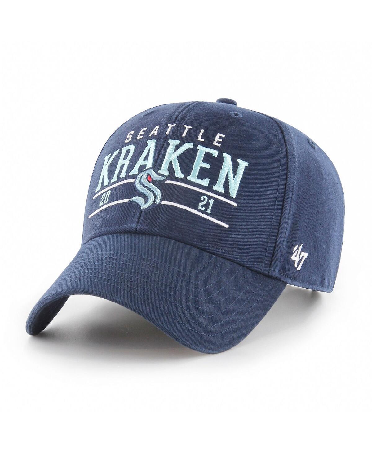 Mens 47 Deep Sea Blue Seattle Kraken Centerline MVP Adjustable Hat, Krk Blue Product Image