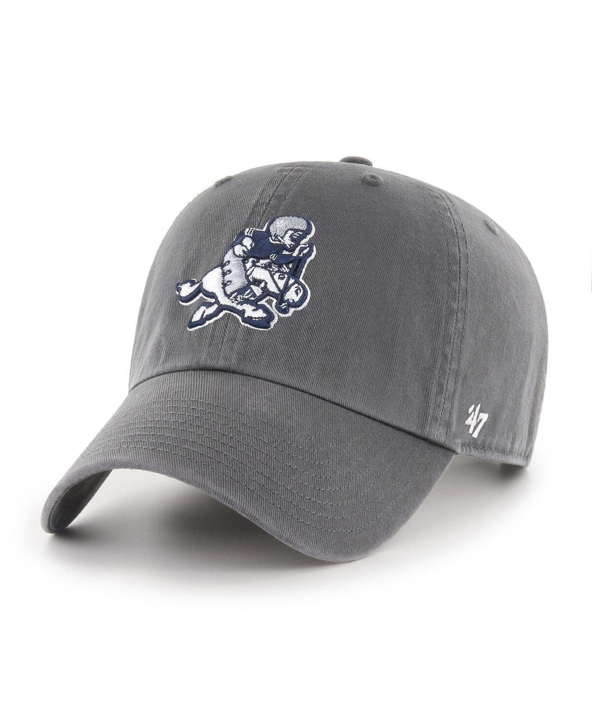 Mens 47 Brand Charcoal Dallas Cowboys Retro Joe Ii Clean Up Adjustable Hat Product Image