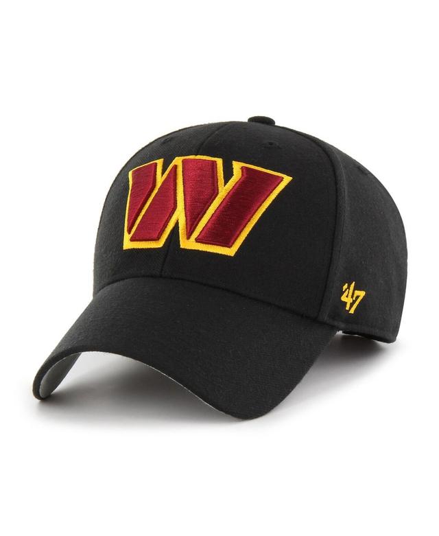 Mens 47 Brand Black Washington Commanders Mvp Adjustable Hat Product Image