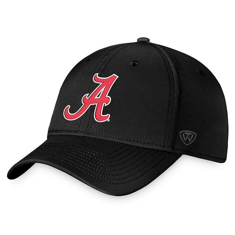 Mens Top Of The World Black Alabama Crimson Tide Reflex Logo Flex Hat Product Image