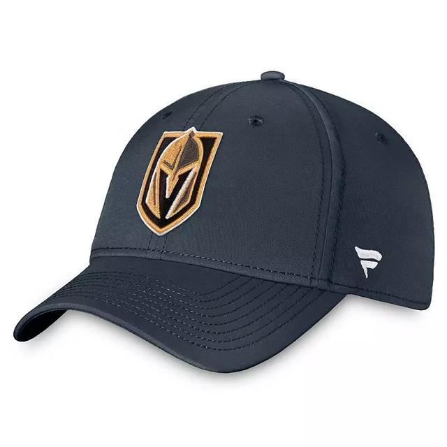 Mens Fanatics Charcoal Vegas Golden Knights Core Primary Logo Flex Hat Product Image