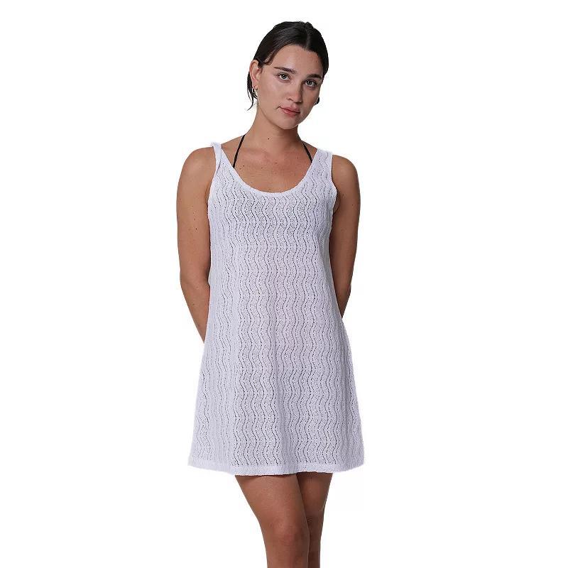 Womens Portocruz Crochet Swim Cover-Up Tank Dress Product Image