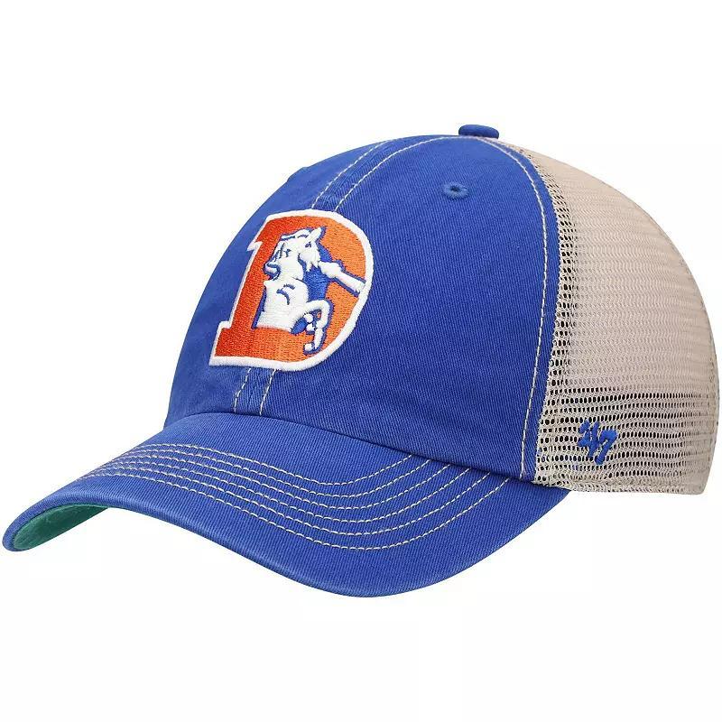 Mens 47 Brand Royal Denver Broncos Legacy Trawler Trucker Clean Up Snapback Hat - Royal Product Image