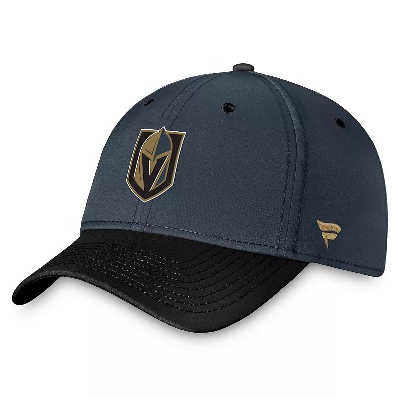 Mens Fanatics Branded Charcoal/Black Vegas Golden Knights Authentic Pro Rink Two-Tone Flex Hat Product Image