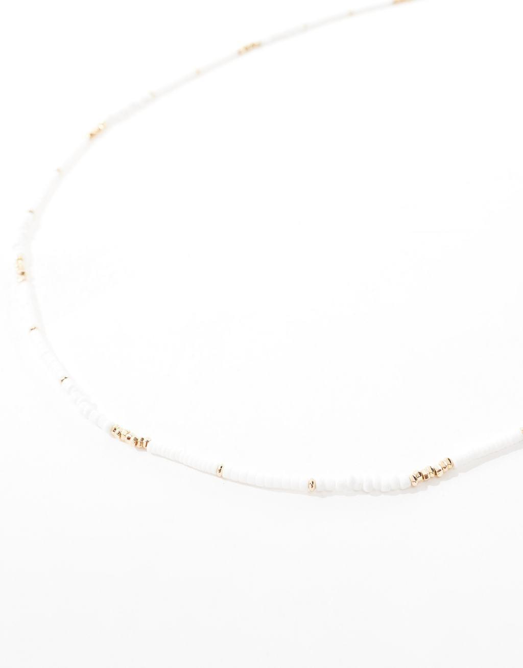 ASOS DESIGN Curve waist beads with faux pearl disc and gold bead design Product Image